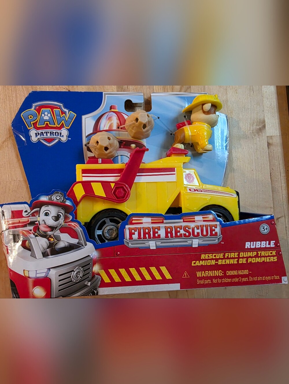 PAW Patrol Rubble Fire Rescue Dump Truck – New in Package